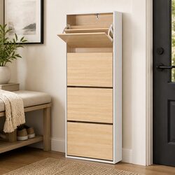 Versatile Shoe Rack Cabinet with 4 Drawers for Home Use