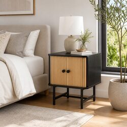 Functional Black Bedside Table for Modern Homes