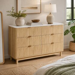 Practical 6 Drawer Storage Cabinet for Home Use