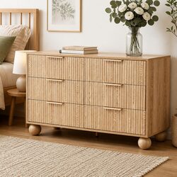 Functional 6 Drawer Tallboy for Home Storage