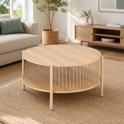 Functional Round Coffee Table for Every Room