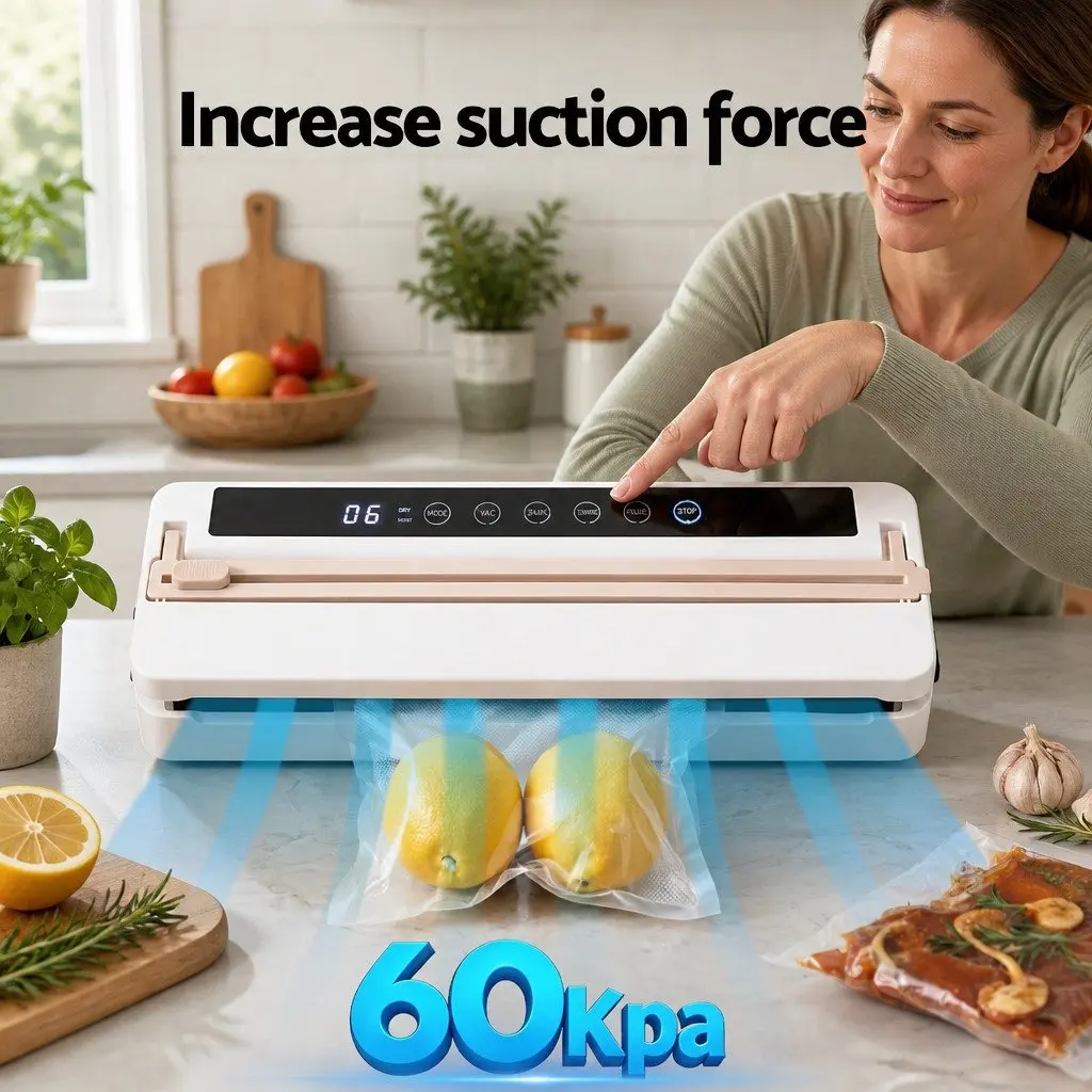 Food Vacuum Sealer Machine 110W 30cm White
