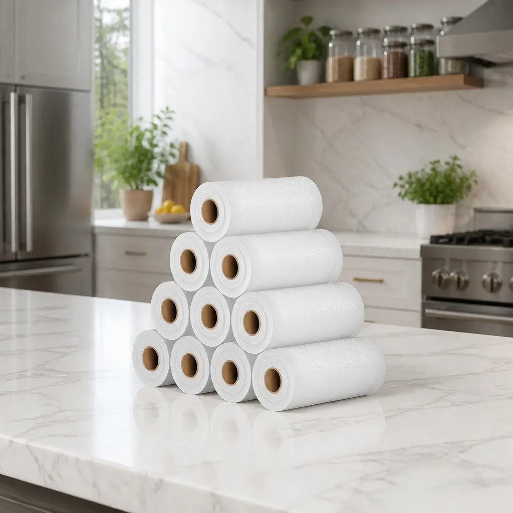 Food Vacuum Sealer Bags Multi-layer 15cm Transparent Roll