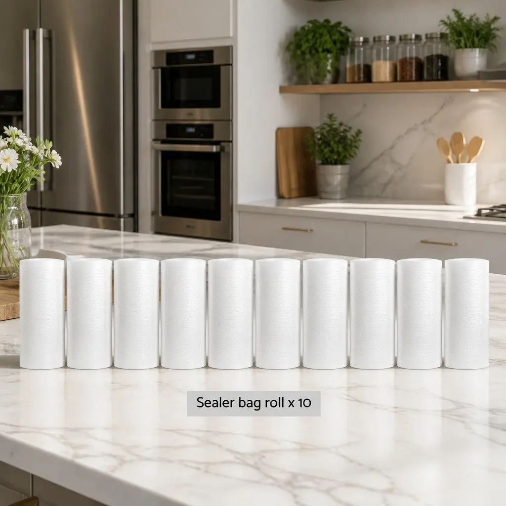 Food Vacuum Sealer Bags Multi-layer 15cm Transparent Roll