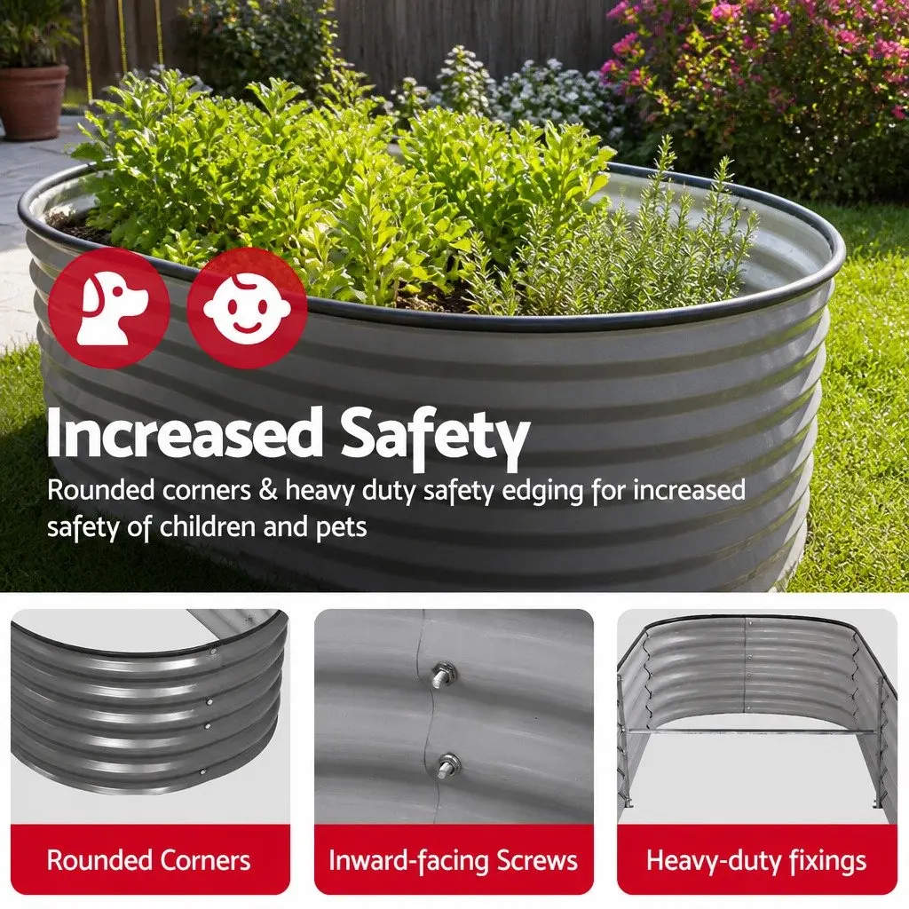 4-Piece Garden Bed Kit for Home Use