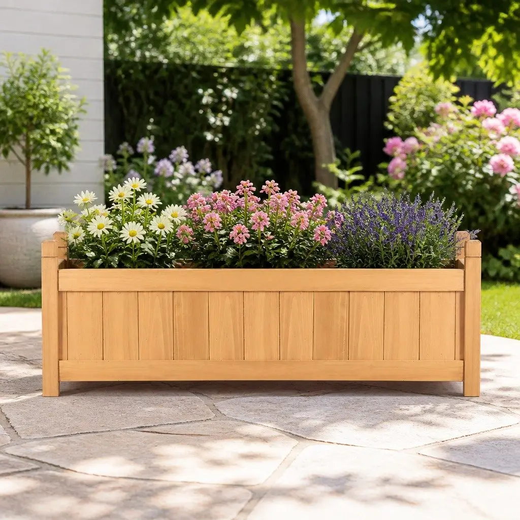 Raised Garden Bed for Various Spaces 90x30x33cm