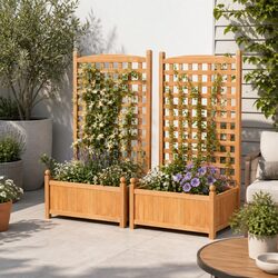 Ideal Raised Wooden Planter for Gardens and Patios