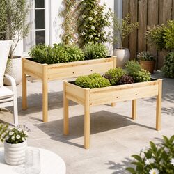 Versatile Raised Garden Bed for Vegetable and Flower Growing
