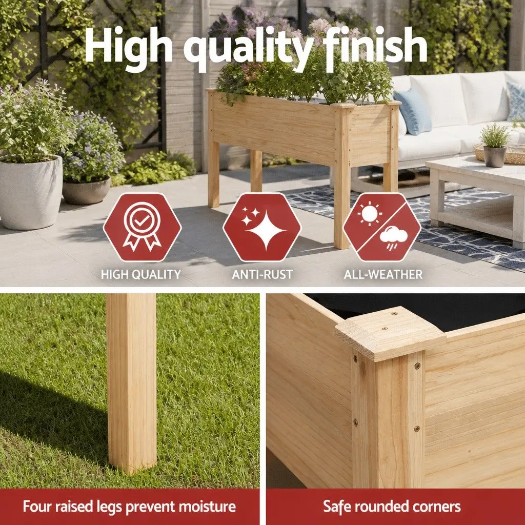 Raised Garden Bed for Vegetable and Flower Growing