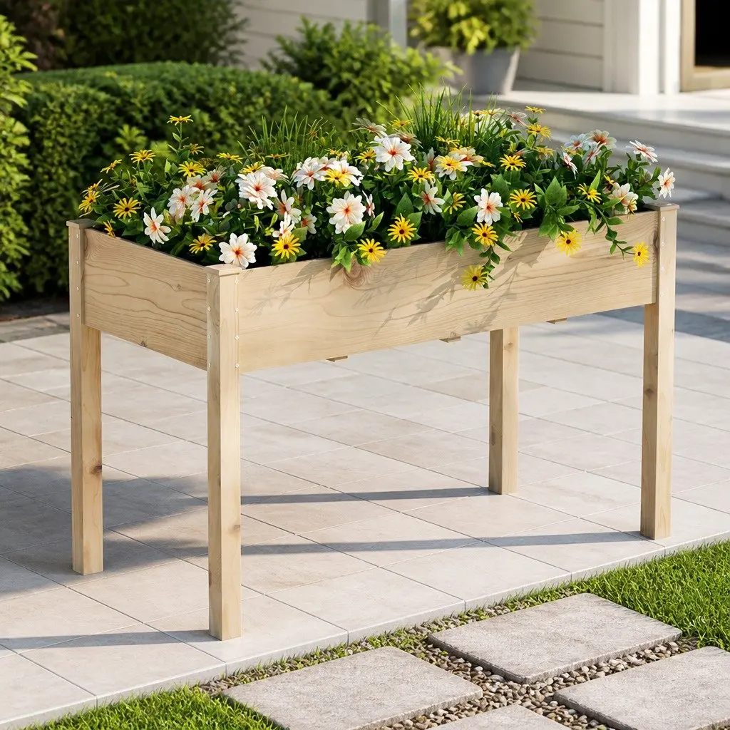 Elevated Garden Bed for Home Use 120x60x80cm