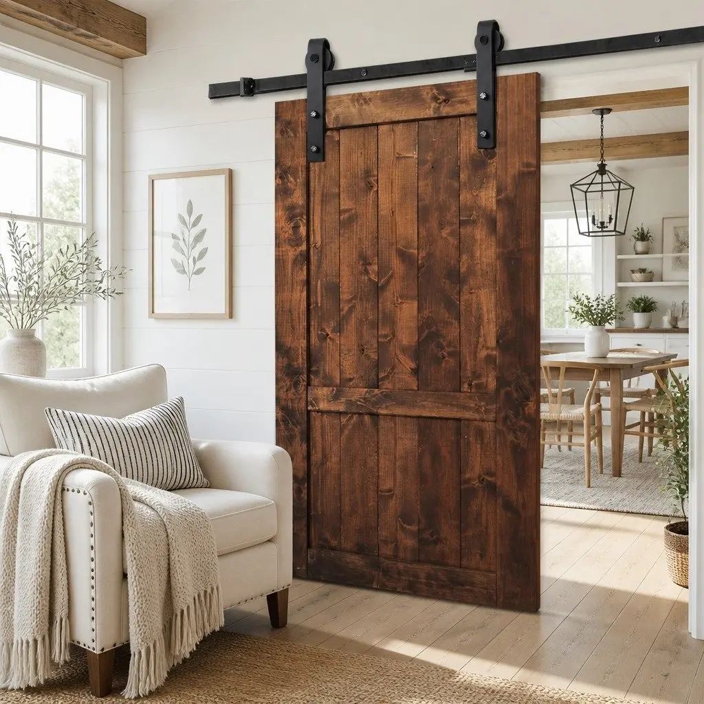 Sliding Barn Door Hardware Track Set for Home Use