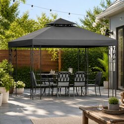 Functional Grey Gazebo 3x3m for Outdoor Events