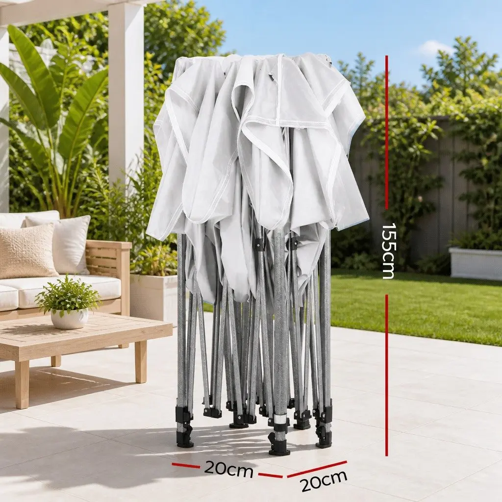 3x3m White Gazebo for Outdoor Events