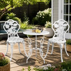 Practical Bistro Set for Cozy Outdoor Gatherings