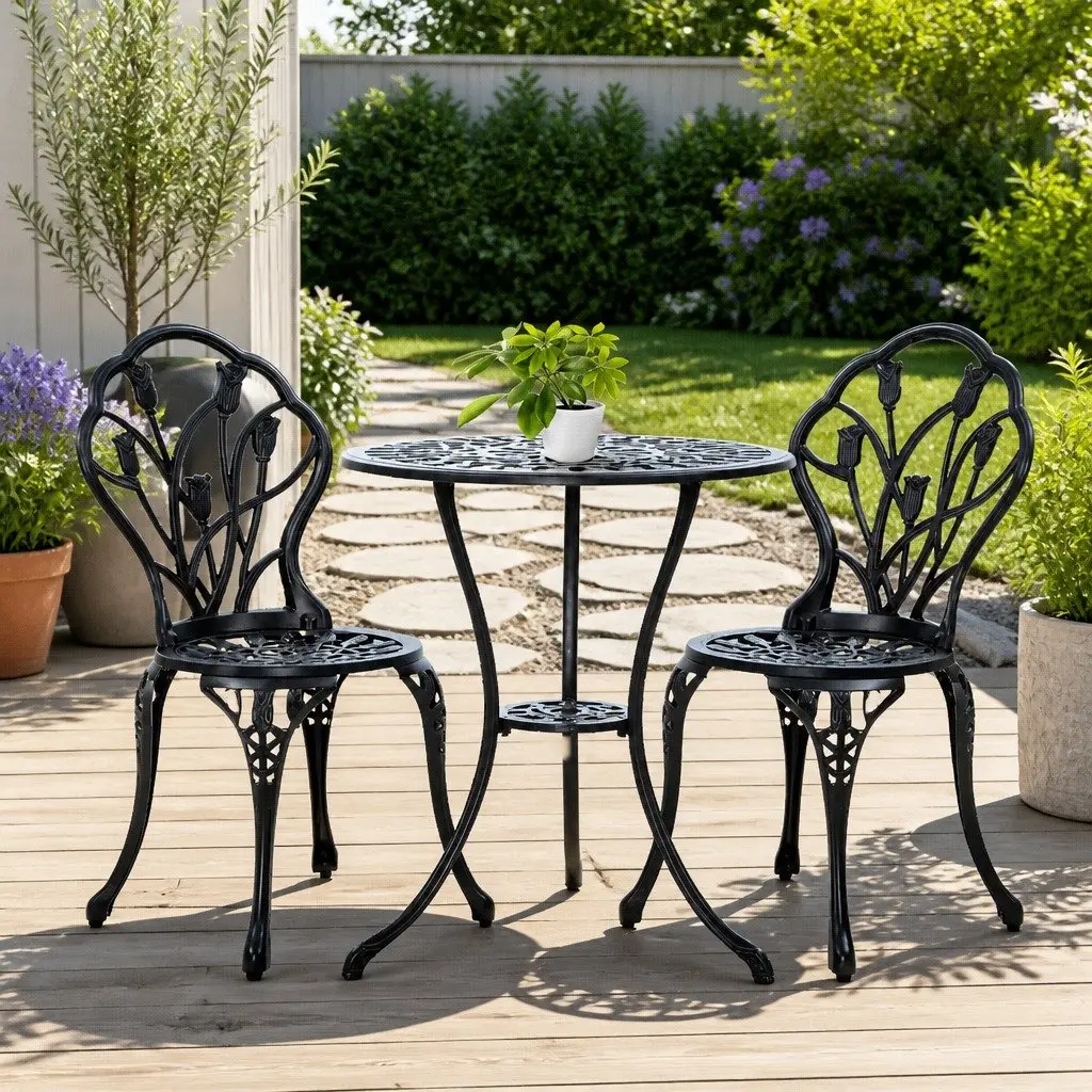 3PC Bistro Set for Outdoor Enjoyment