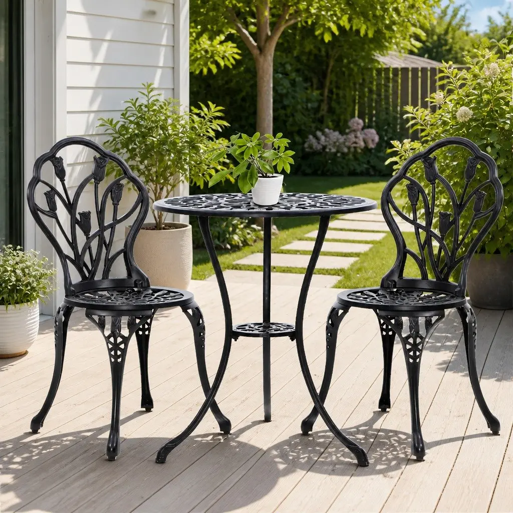 3PC Bistro Set for Outdoor Enjoyment