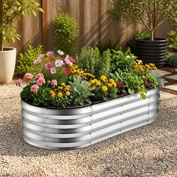 Versatile Oval Garden Bed for All Your Planting Needs