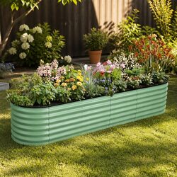 Practical Oval Raised Garden Bed for Your Home