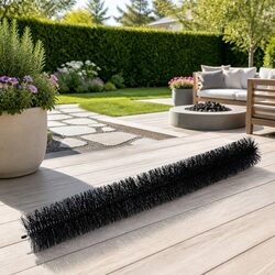 Practical Gutter Guard Brush 92cm x 10cm Black for Home Use