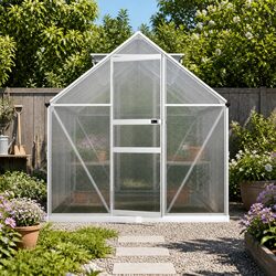 Practical Aluminium Greenhouse for Home Gardening 2.42x1.9x1.95M