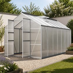 Practical Aluminium Greenhouse Ideal for Every Gardener