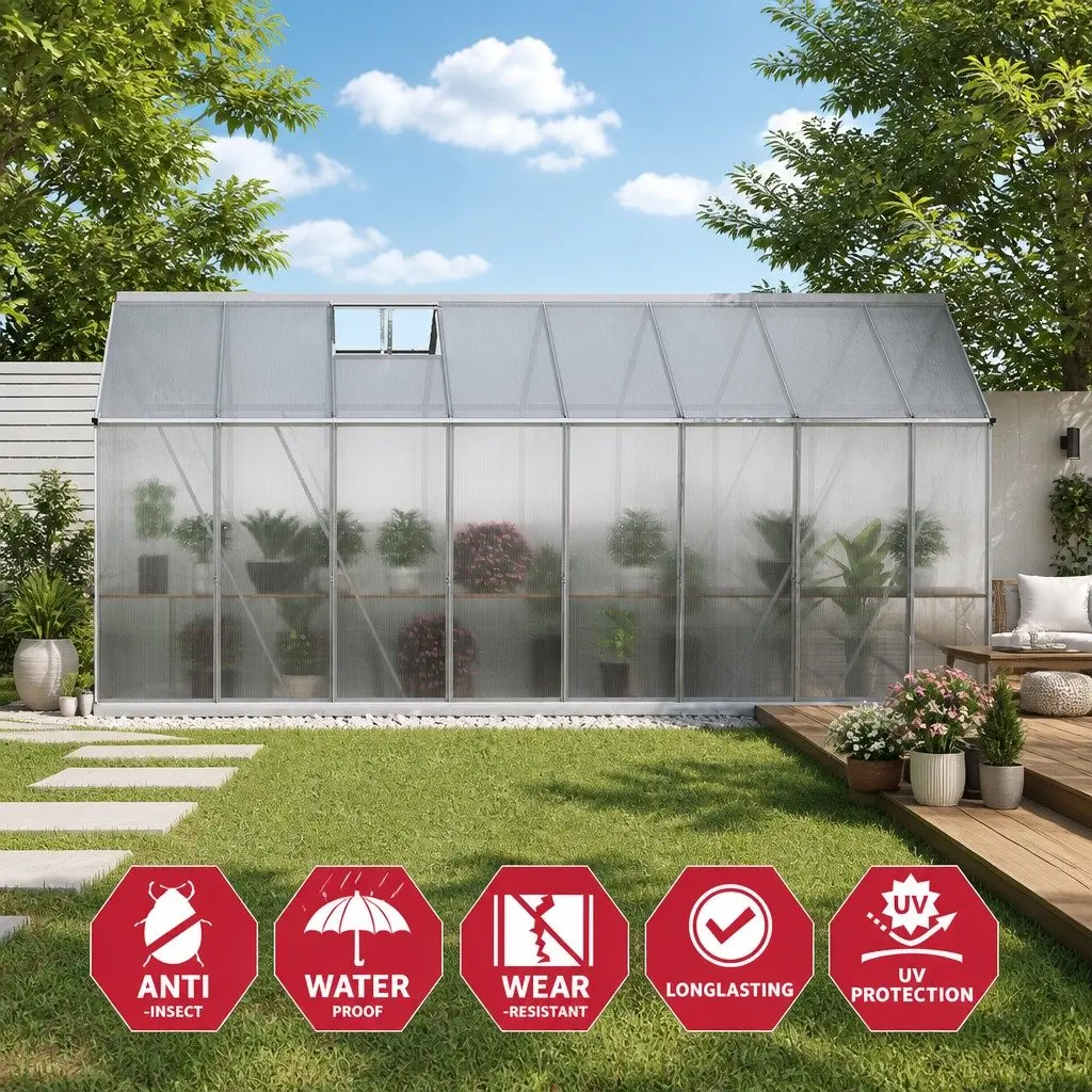 Aluminium Greenhouse for Home Gardeners