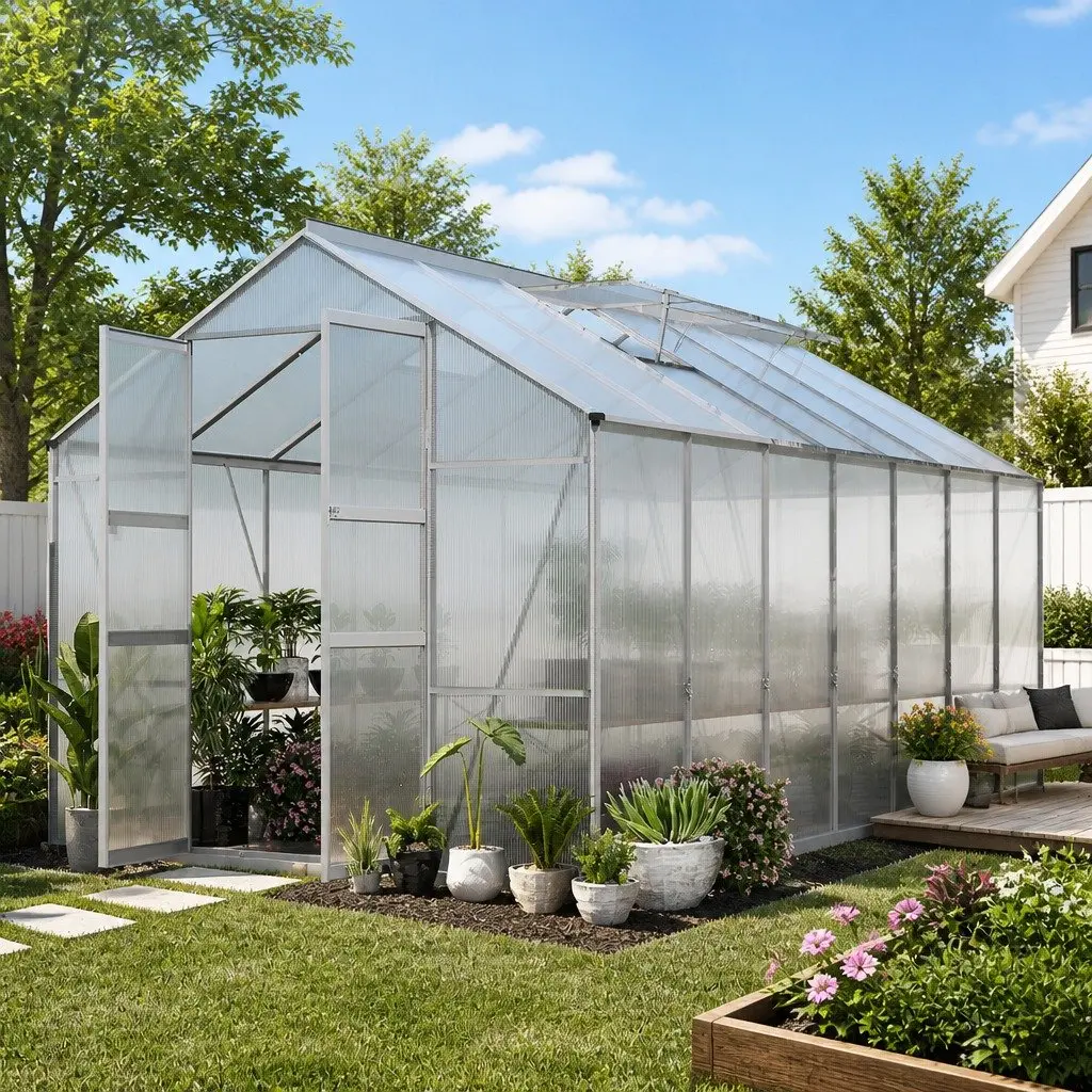 Aluminium Greenhouse for Home Gardeners