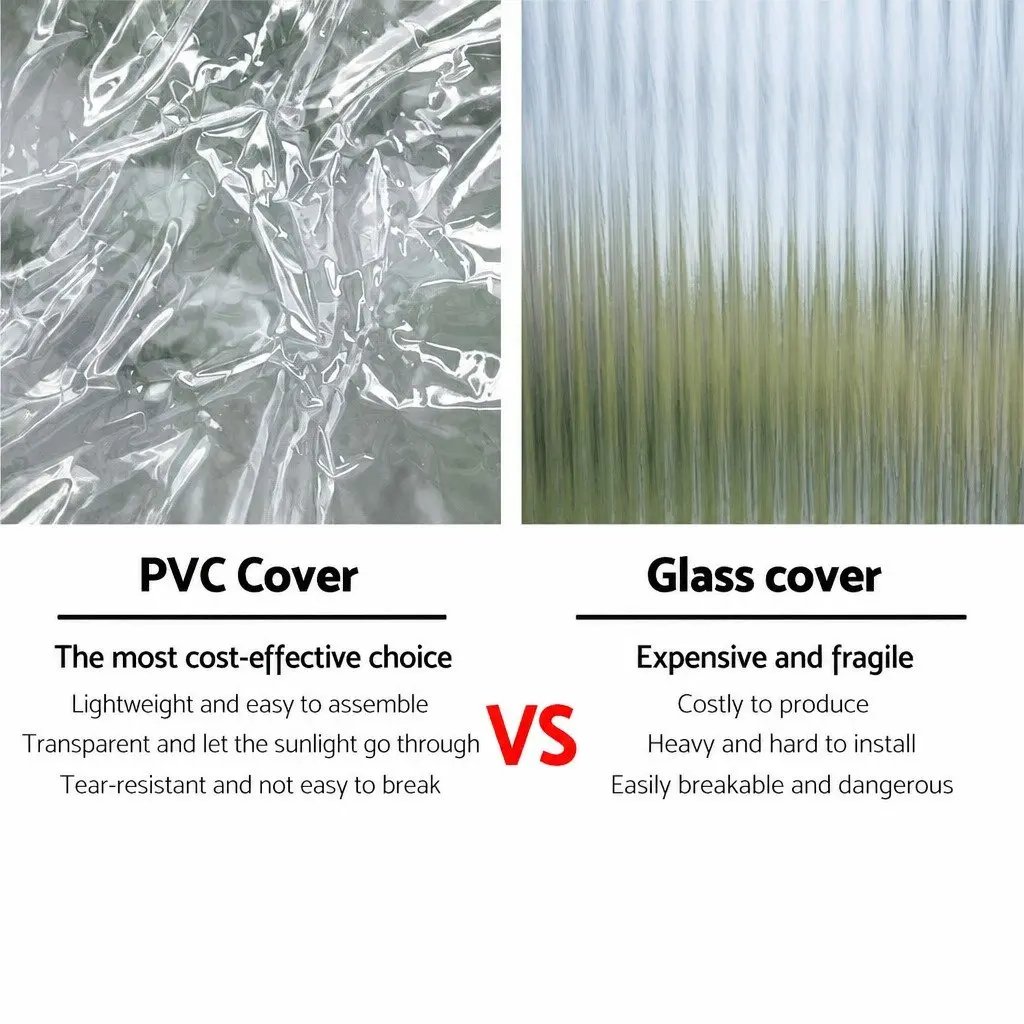 Walk-in Greenhouse Tunnel Powder-coated Steel 1.2x1.9x1.9M Green Transparent PVC Cover