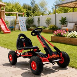 Red Go Kart for Kids: Perfect for Outdoor Adventures