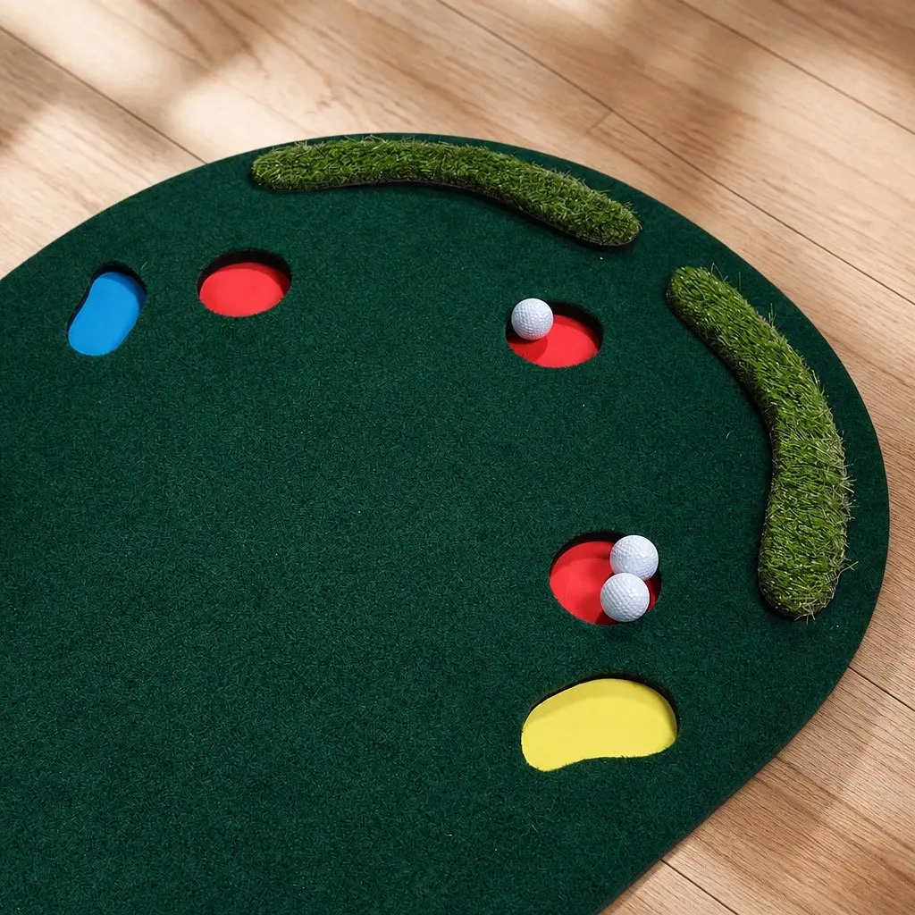 Golf Putting Mat EVA 90cm x 300cm Green Portable Indoor Outdoor Training