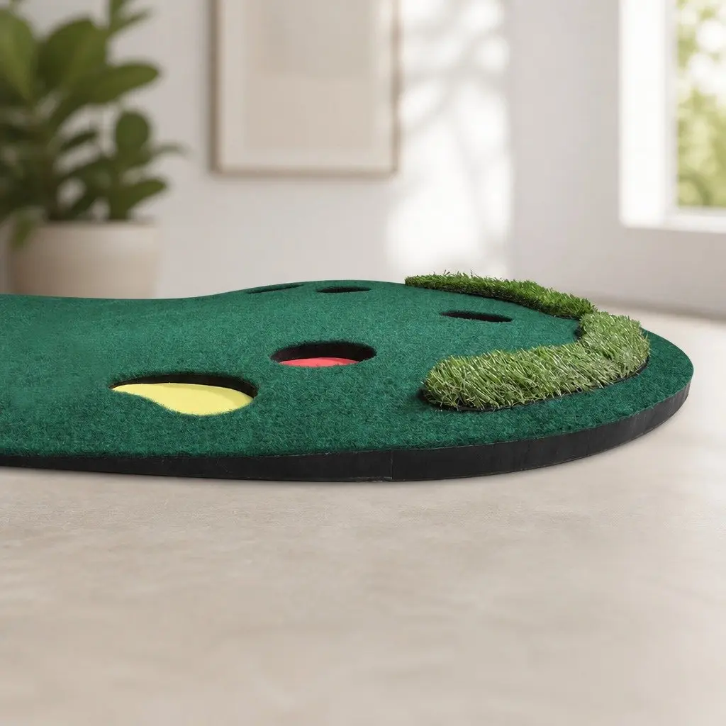 Golf Putting Mat EVA 90cm x 300cm Green Portable Indoor Outdoor Training