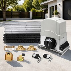 Electric Sliding Gate Opener Motor 1200kg Automatic Remote Control Hardware Kit