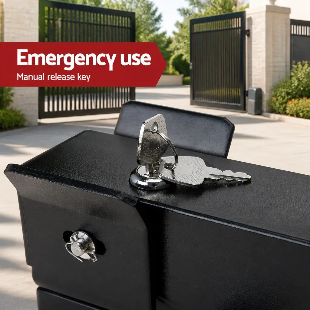 Electric Gate Lock Wired 24V Heavy Duty Metal Black