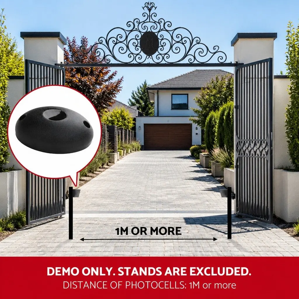 Infrared Photocell Sensor for Swing Sliding Gate Systems 20M White
