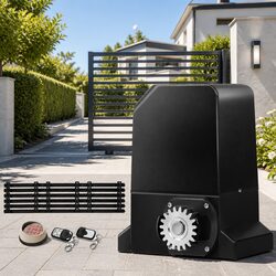 Automatic Sliding Gate Opener Kit LED Keypad 6M Rails 1000KG Motor System