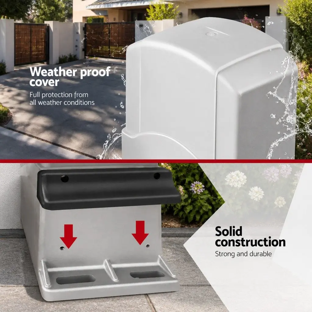 Automatic Sliding Gate Opener Kit 4M Rail 450W Motor 1200kg White