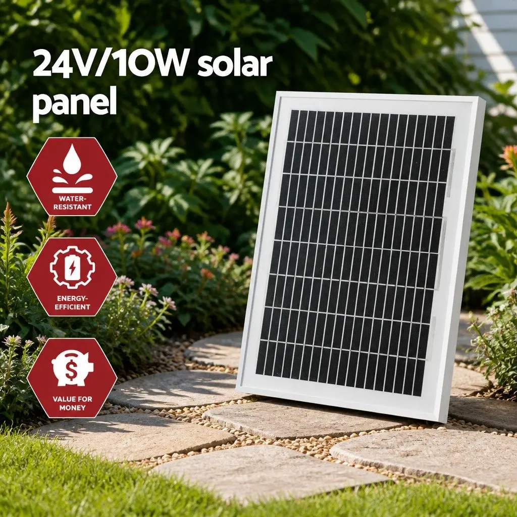 Automatic Sliding Gate Opener Kit Solar Powered 10W 6M 600KG Remote Control