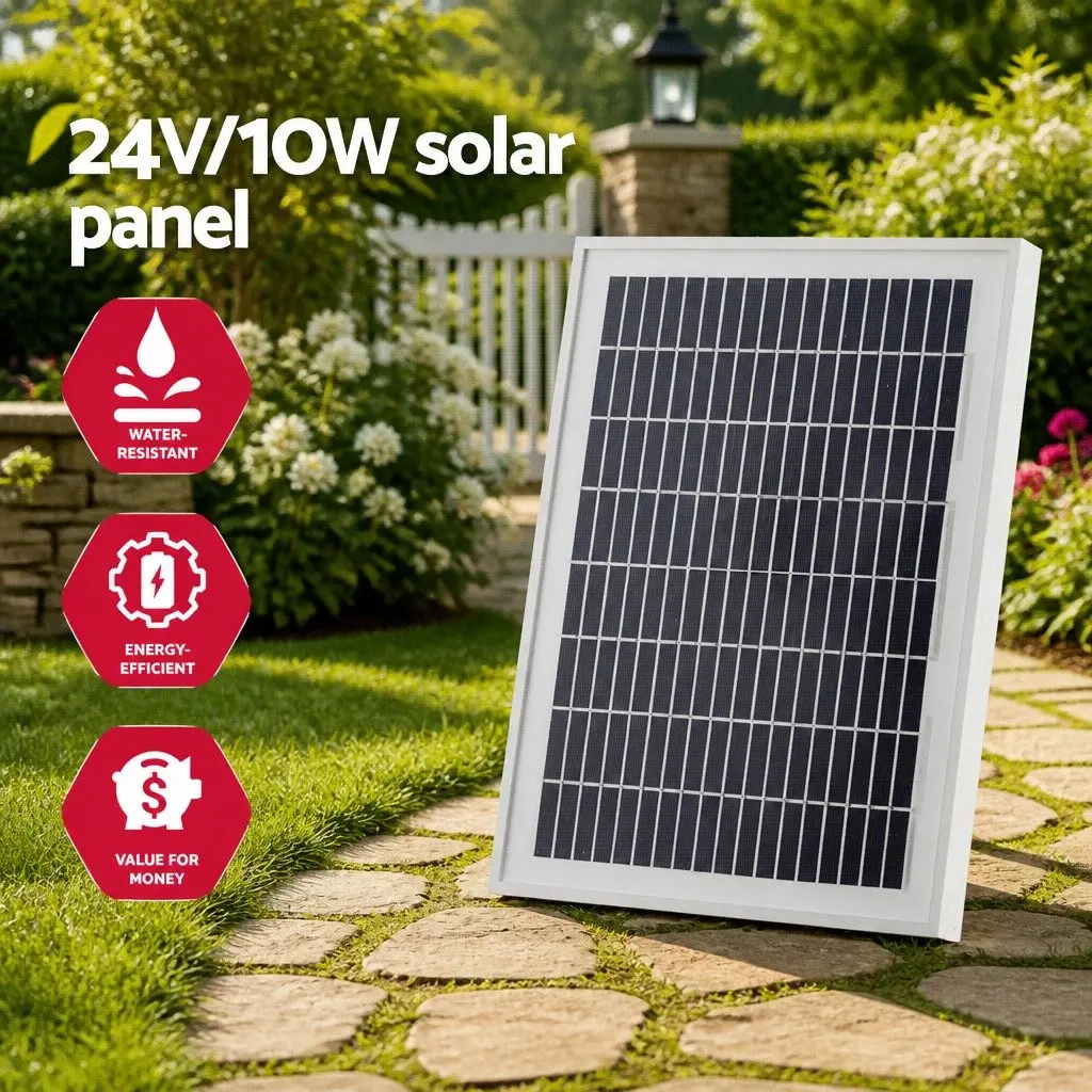 Solar Powered Automatic Gate Opener Electric 10W Single Swing Control System