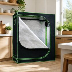 Grow Tent 120x60x150cm Hydroponics Indoor Plant System Kit with Steel Frame