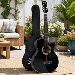 38 Inch Acoustic Guitar for Campfire Jams and Relaxation