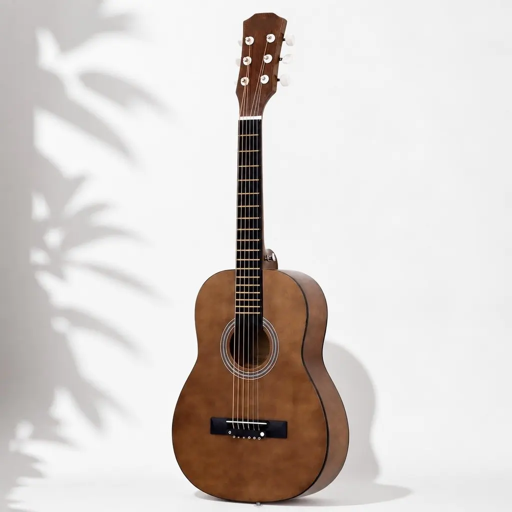 Steel String Acoustic Guitar 31 Inch Compact Black with Gig Bag
