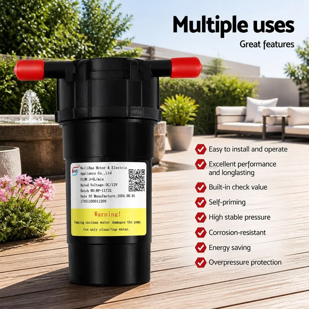 12V Water Pump for Home and Travel Use