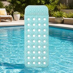 Inflatable Floating Mat Water Pool Lake Lounger Plush Surface 1.98m Portable