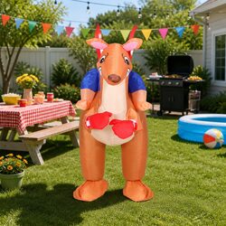 Practical Inflatable Kangaroo Costume for Various Events