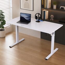 Versatile Electric Standing Desk for Home Office and Gaming - 140cm