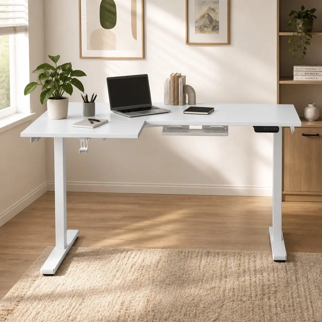 L-Shape Desk for Home Office Use
