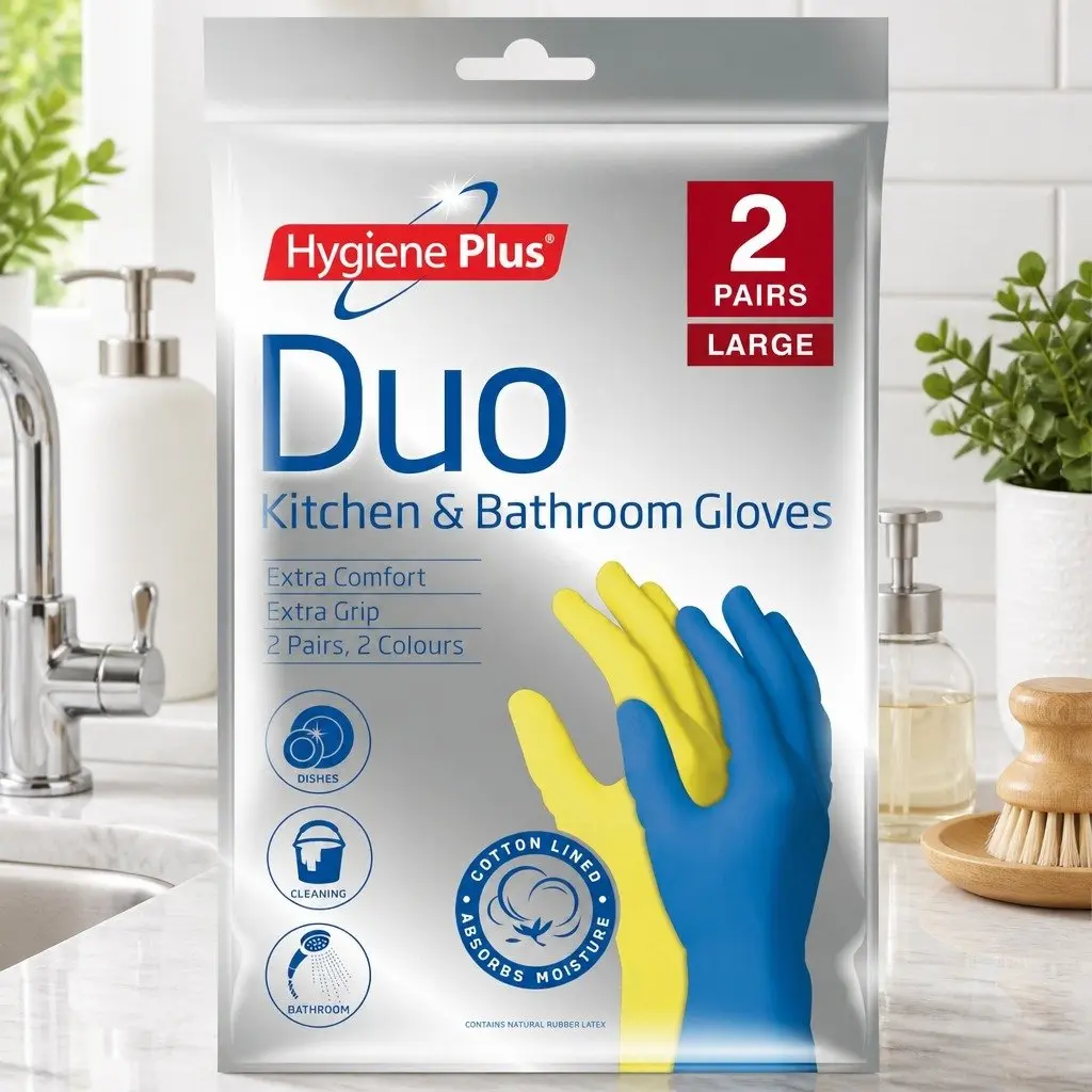 Kitchen and Bathroom Gloves Large Cleaning Dishwashing Protective Hand Wear