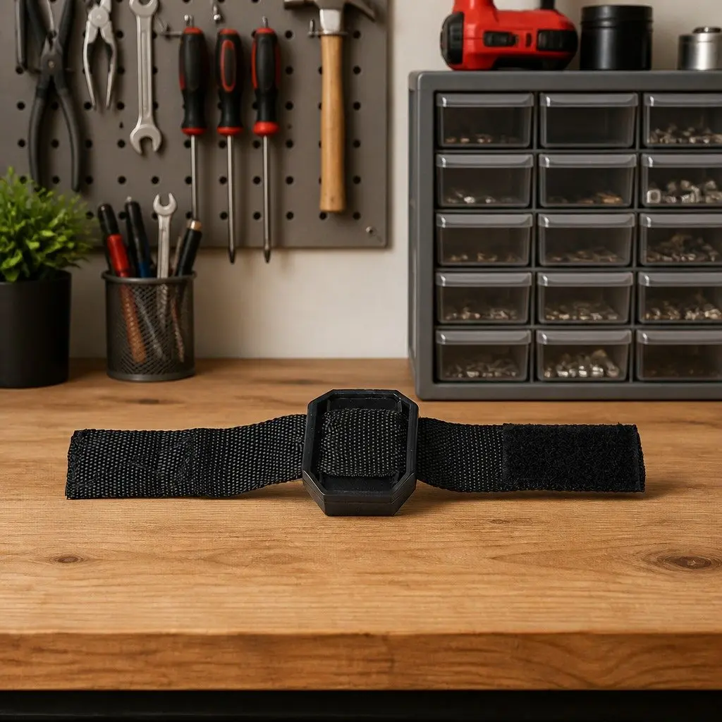 Magnetic Wrist Band Tool Holder Nylon Black