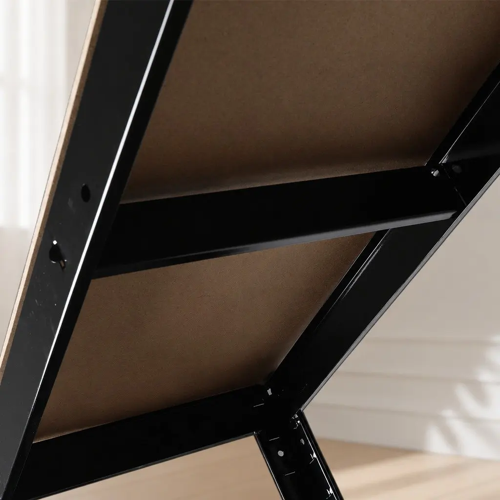 5-Tier Metal Storage Rack Adjustable 180cm Black