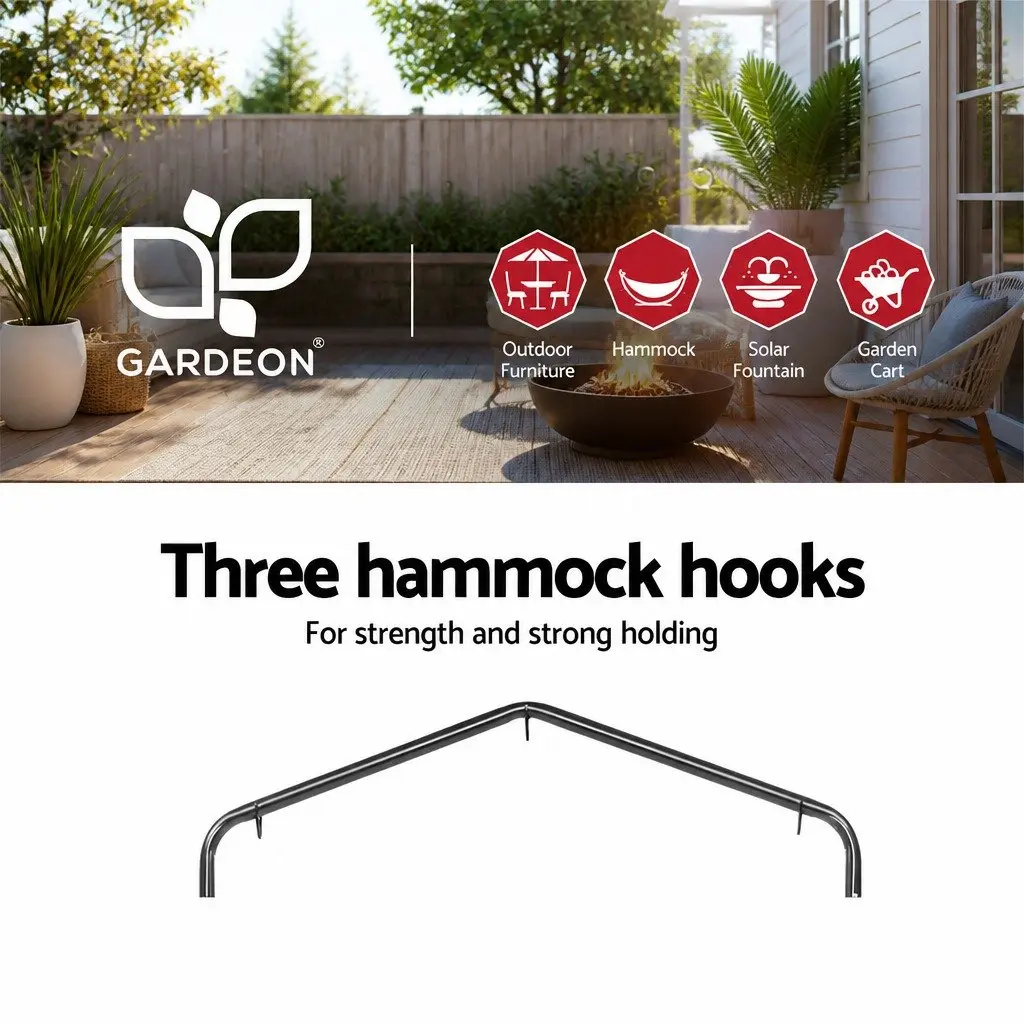 Hammock Chair with Stand Cotton 124CM Cream